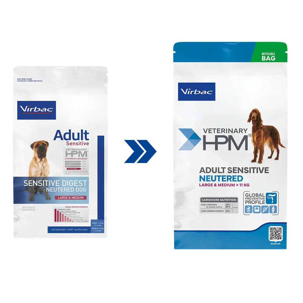 Adult Sensitive Neutered Dog Large & Medium von Virbac