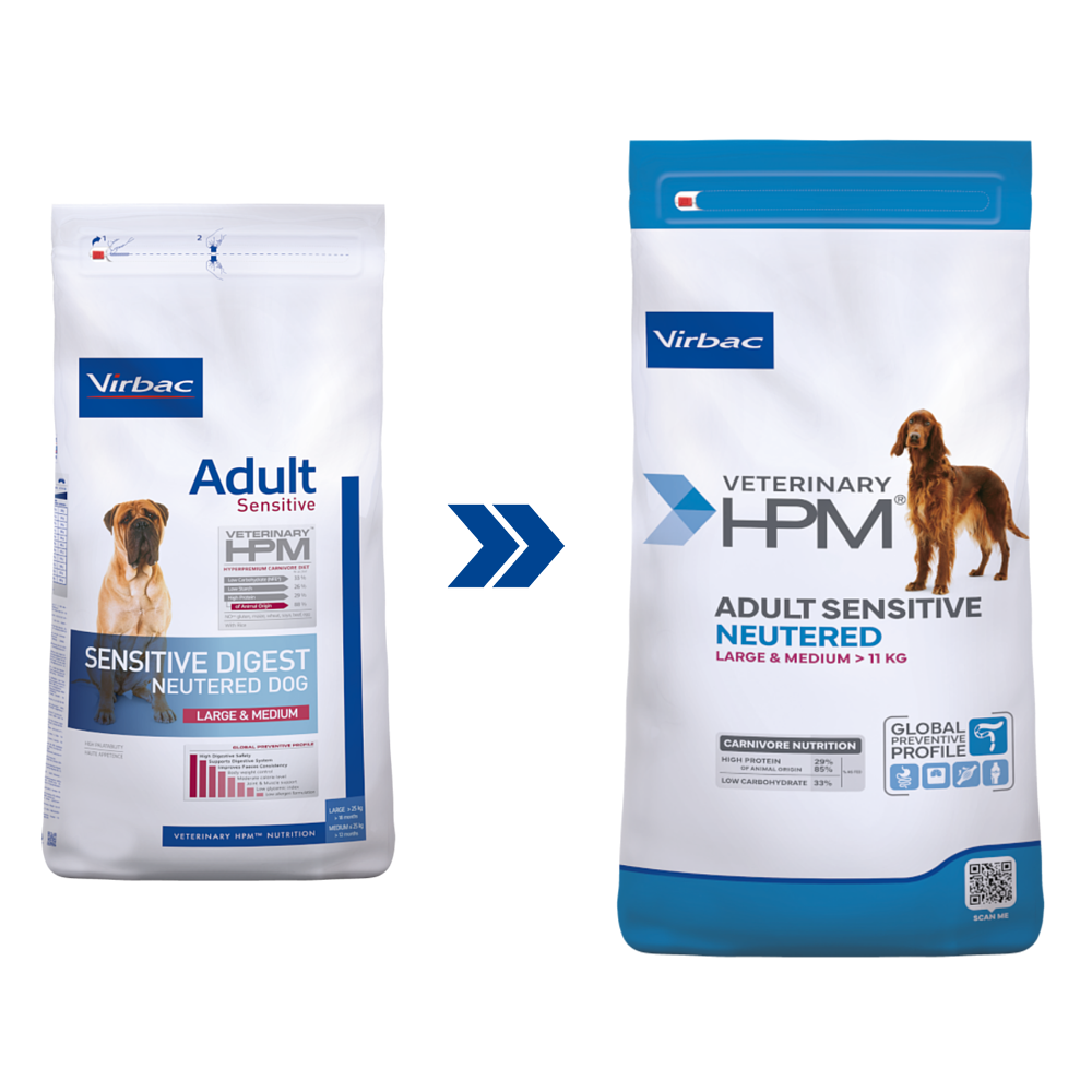 Adult Sensitive Neutered Dog Large & Medium von Virbac
